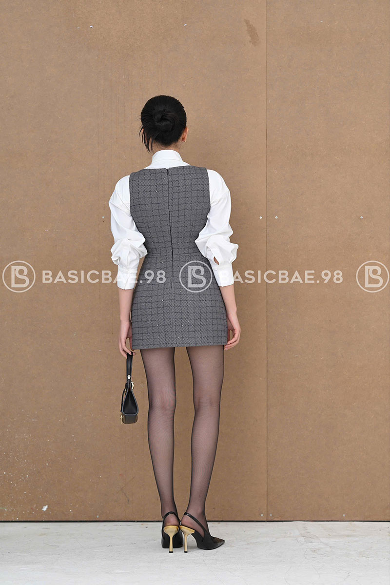 Amora Tweed Dress Hien Dai Thoi Thuong 4