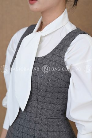 Amora Tweed Dress Hien Dai Thoi Thuong 5