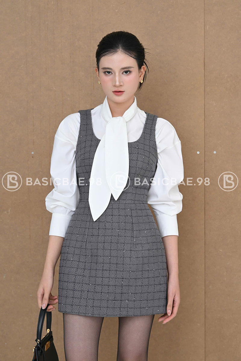 Amora Tweed Dress Hien Dai Thoi Thuong 7